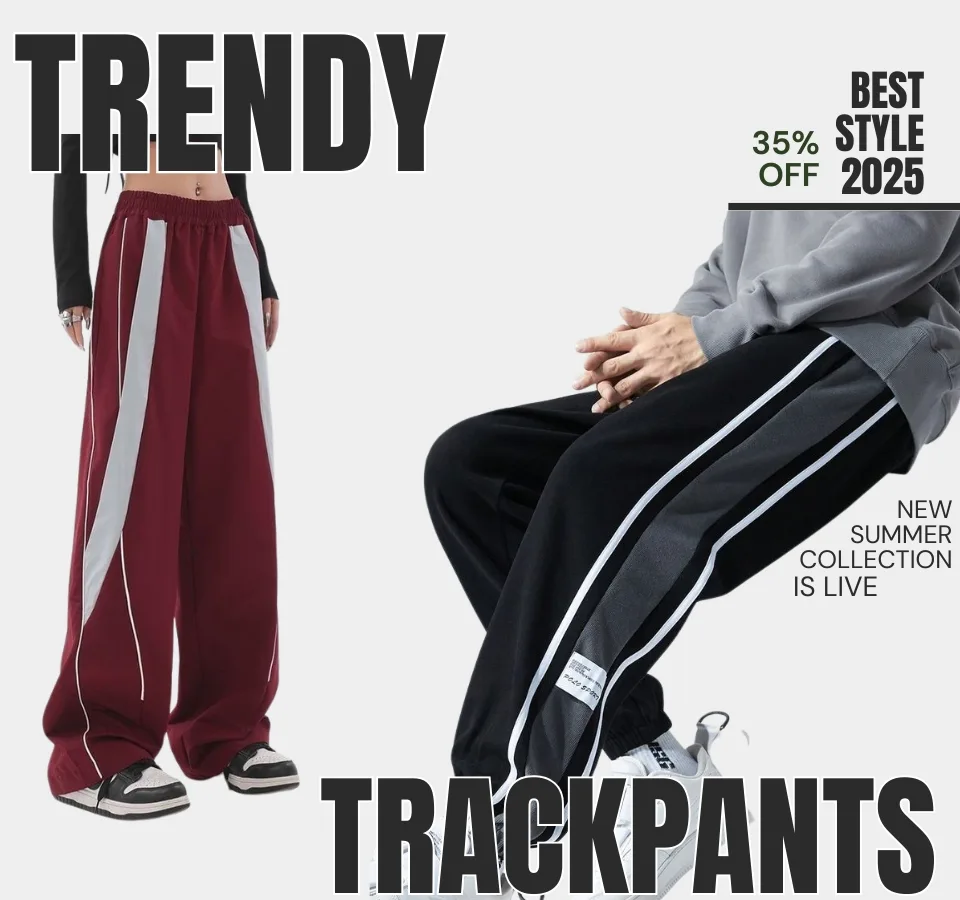 Trendy trackpants Banner - Bunnypops